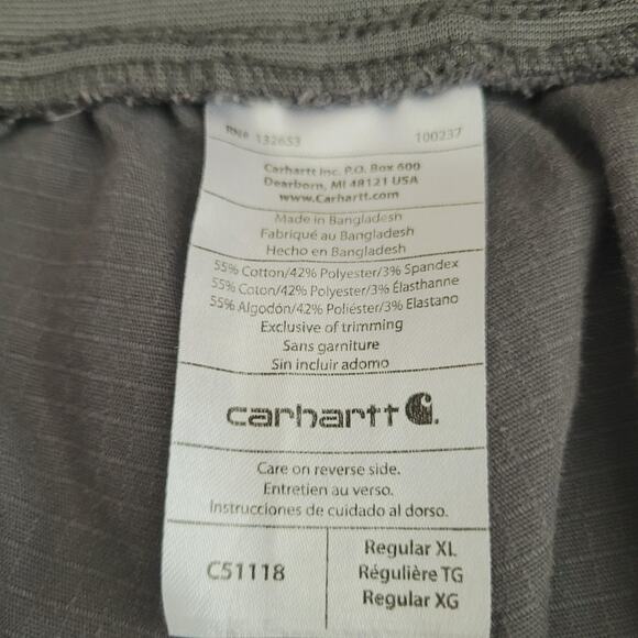 Carhartt Scrub Set Womens Large Top XL Pants Gray Rugged Flex Ripstop C51118 - Picture 16 of 16